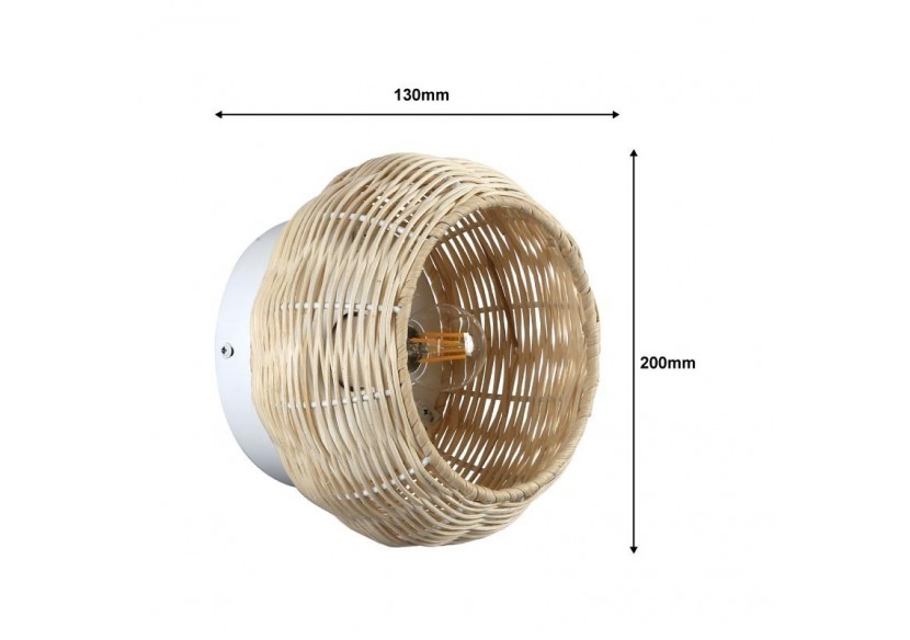 Applique en osier "Berlam". - LM168 - Barcelona LED Applique en osier "Berlam". - LM168 - Barcelona LED