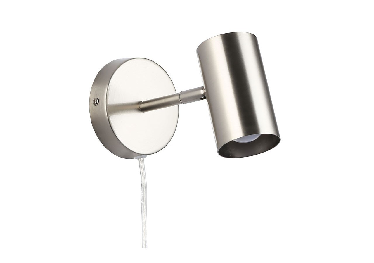 Applique murale d'intérieur orientable "Ben" avec câble et prise - E27 - L3065-EU-CR - Barcelona LED