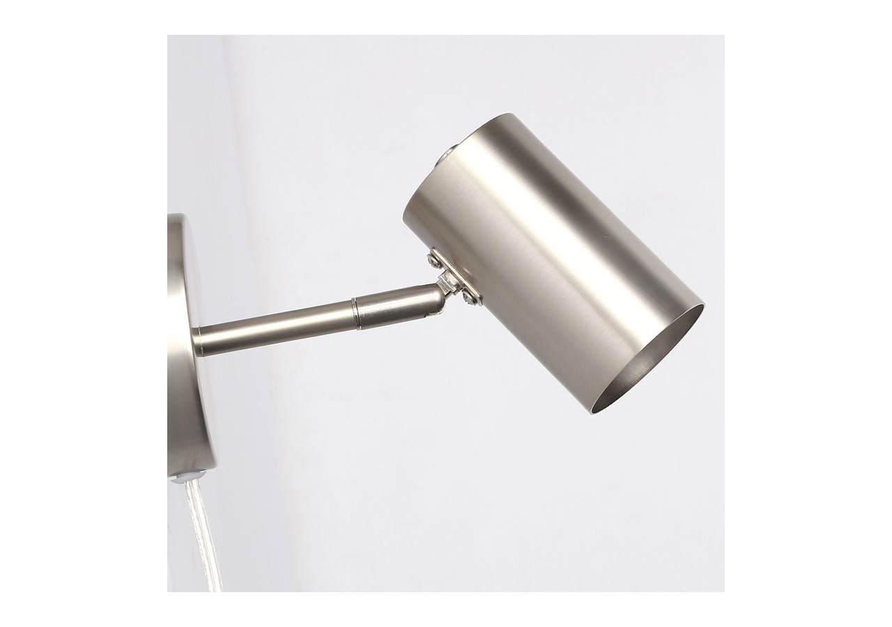 Applique murale d'intérieur orientable "Ben" avec câble et prise - E27 - L3065-EU-CR - Barcelona LED