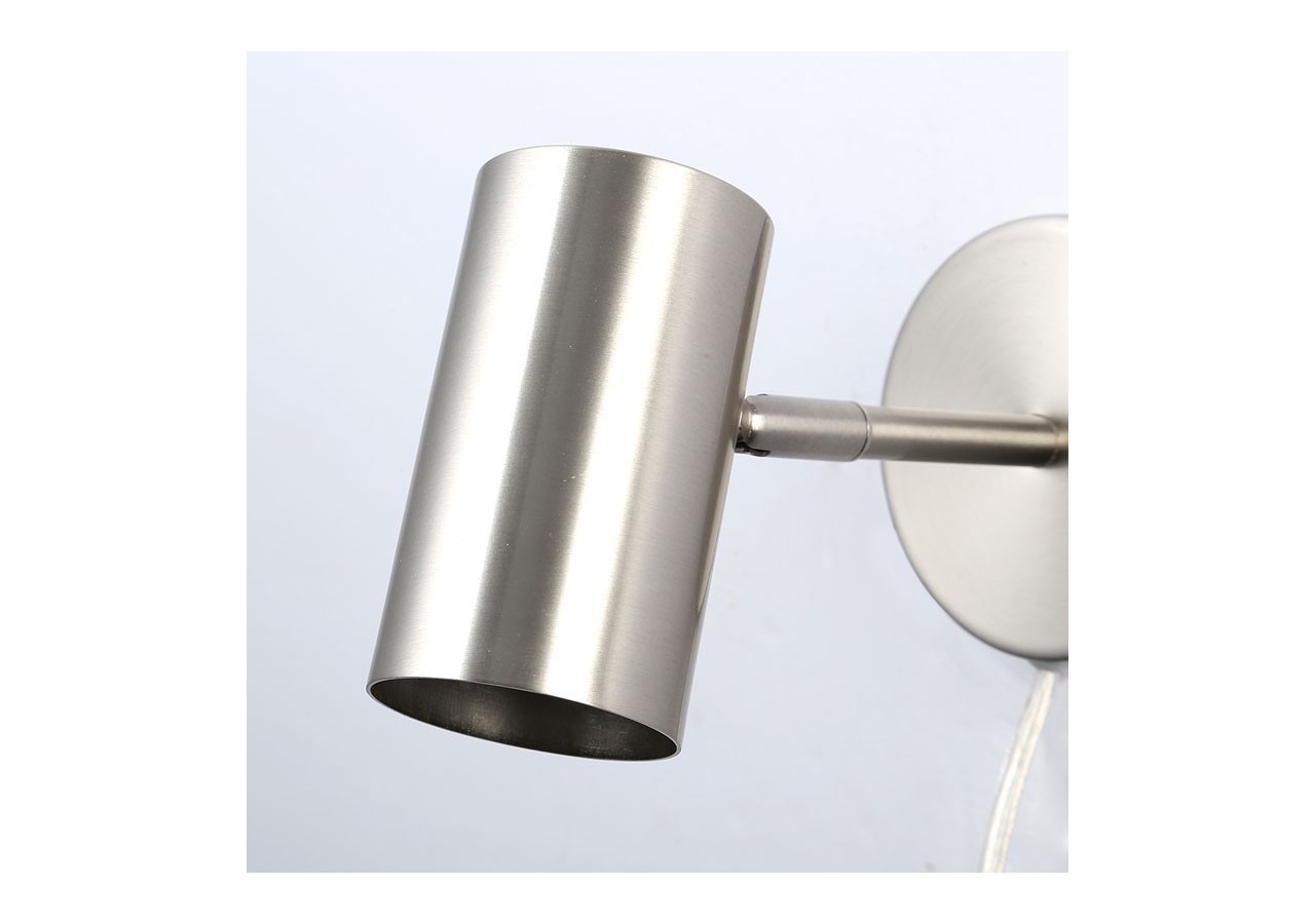 Applique murale d'intérieur orientable "Ben" avec câble et prise - E27 - L3065-EU-CR - Barcelona LED