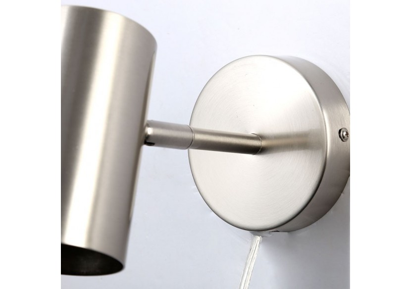 Applique murale d'intérieur orientable "Ben" avec câble et prise - E27 - L3065-EU-CR - Barcelona LED Applique murale d'intérieur orientable "Ben" avec câble et prise - E27 - L3065-EU-CR - Barcelona LED
