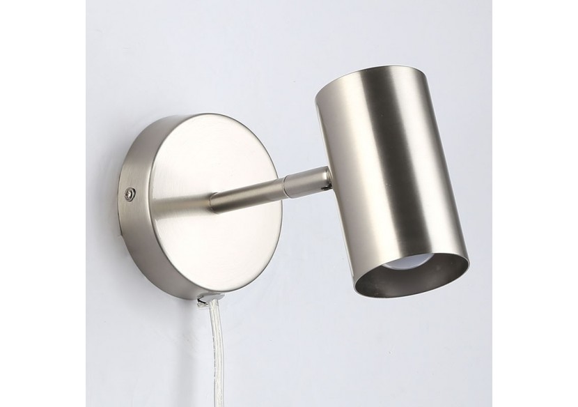 Applique murale d'intérieur orientable "Ben" avec câble et prise - E27 - L3065-EU-CR - Barcelona LED Applique murale d'intérieur orientable "Ben" avec câble et prise - E27 - L3065-EU-CR - Barcelona LED