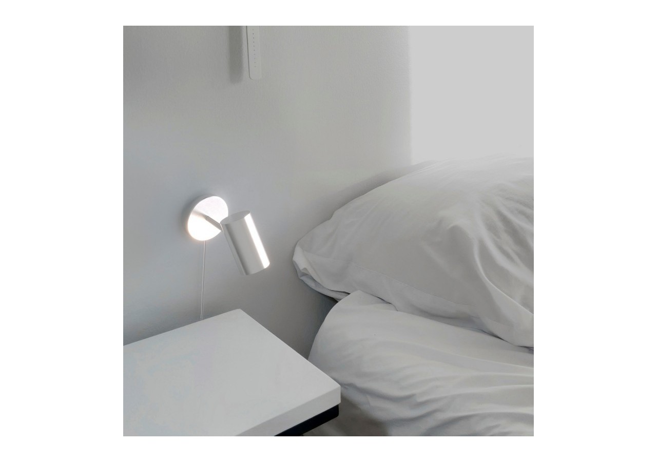 Applique murale d'intérieur orientable "Ben" avec câble et prise - E27 - L3065-EU-CR - Barcelona LED