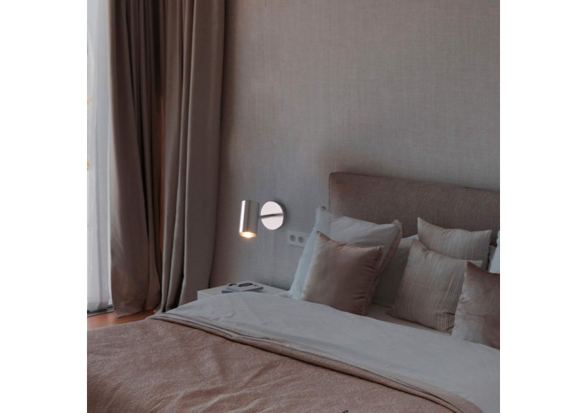 Applique murale d'intérieur orientable "Ben" avec câble et prise - E27 - L3065-EU-CR - Barcelona LED Applique murale d'intérieur orientable "Ben" avec câble et prise - E27 - L3065-EU-CR - Barcelona LED