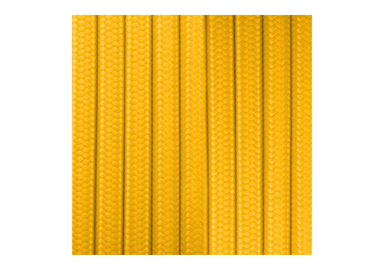 Câble rond enrobé de coton jaune - LN001-AM - Barcelona LED