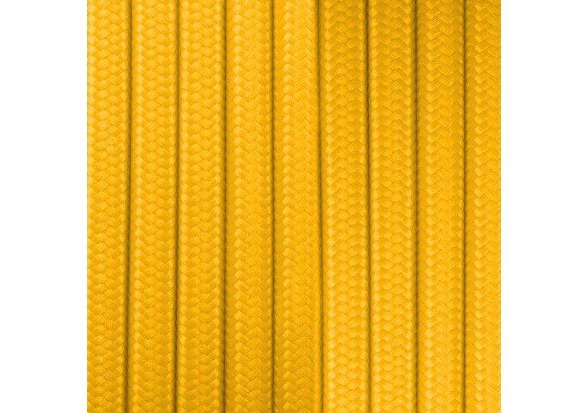 Câble rond enrobé de coton jaune - LN001-AM - Barcelona LED