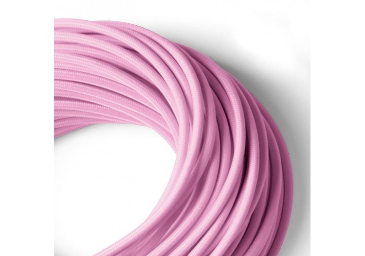 Câble rond enrobé de coton rose - LN001-SA - Barcelona LED 2