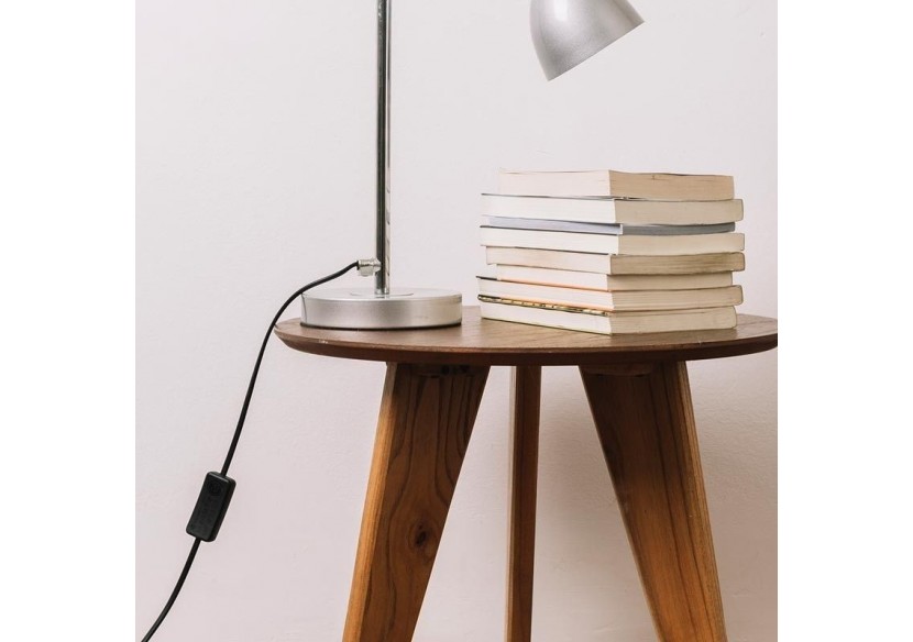 Câble rond enrobé de coton Noir - LN001-N - Barcelona LED