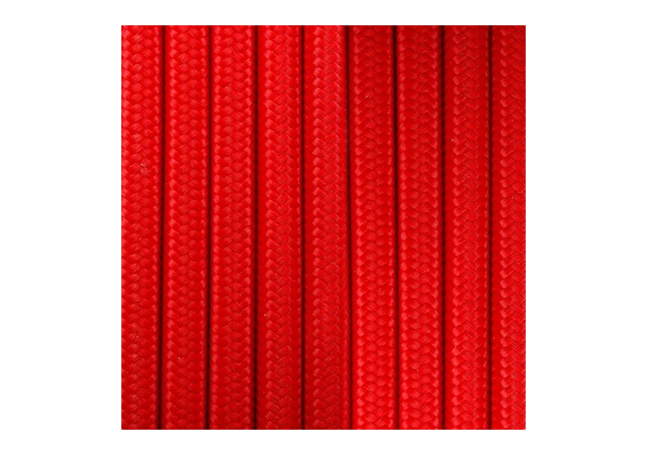 Câble rond enrobé de coton Rouge - LN001-RO - Barcelona LED