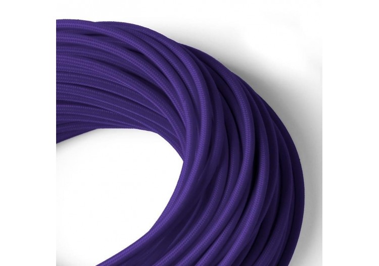 Câble rond enrobé de coton Violet - LN001-VI - Barcelona LED 2