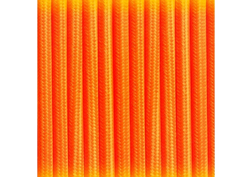 Câble rond enrobé de coton Orange Citrus - LN001-NF - Barcelona LED