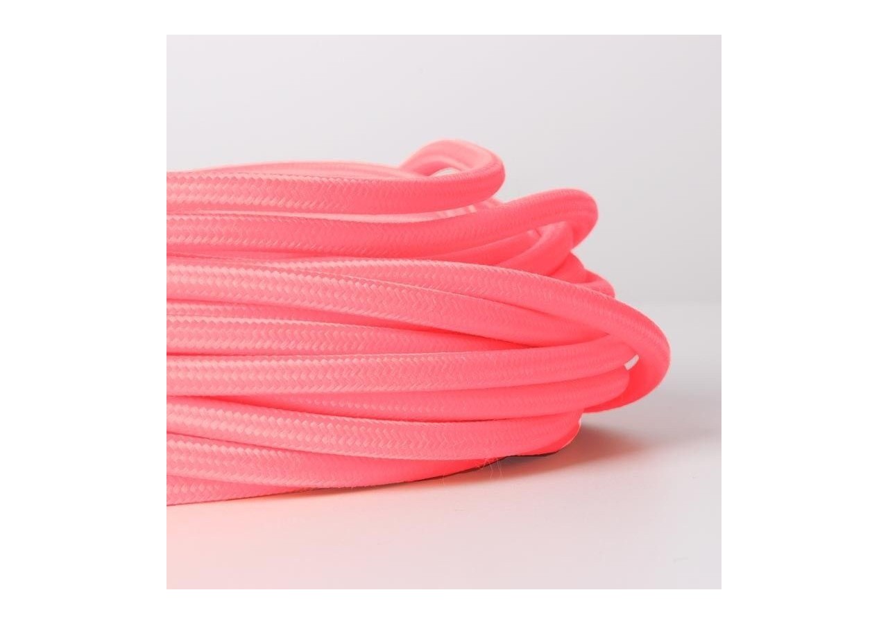 Câble rond enrobé de coton Citrus Coral - LN001-CF - Barcelona LED