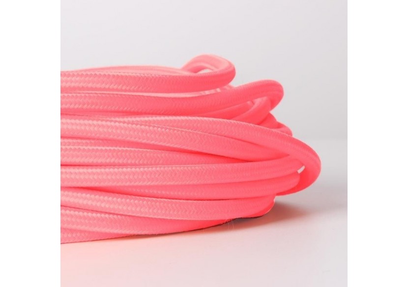 Câble rond enrobé de coton Citrus Coral - LN001-CF - Barcelona LED