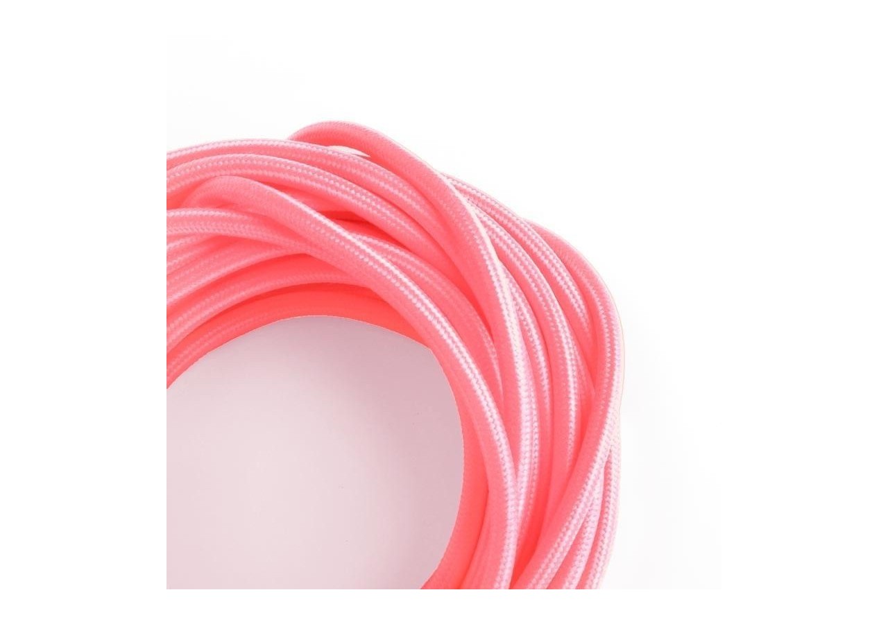 Câble rond enrobé de coton Citrus Coral - LN001-CF - Barcelona LED