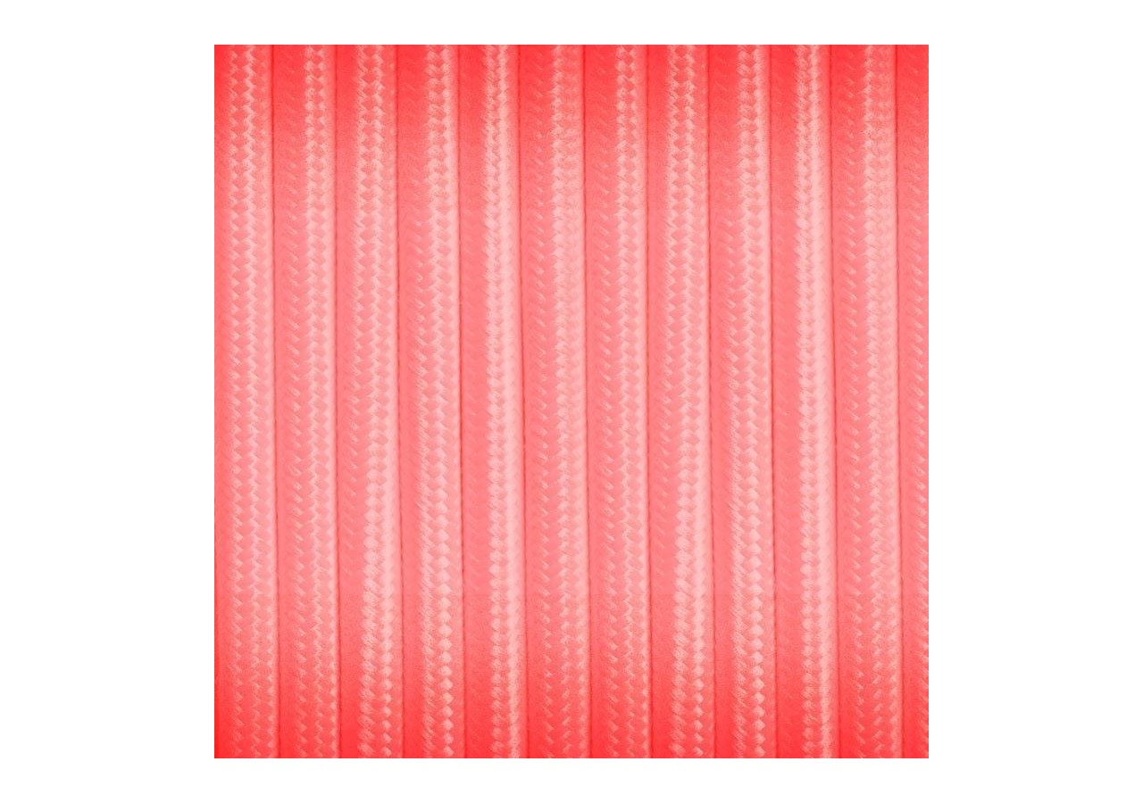 Câble rond enrobé de coton Citrus Coral - LN001-CF - Barcelona LED