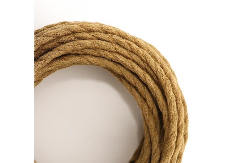 Câble électrique recouvert de jute tressé - LV001-CU - Barcelona LED 2