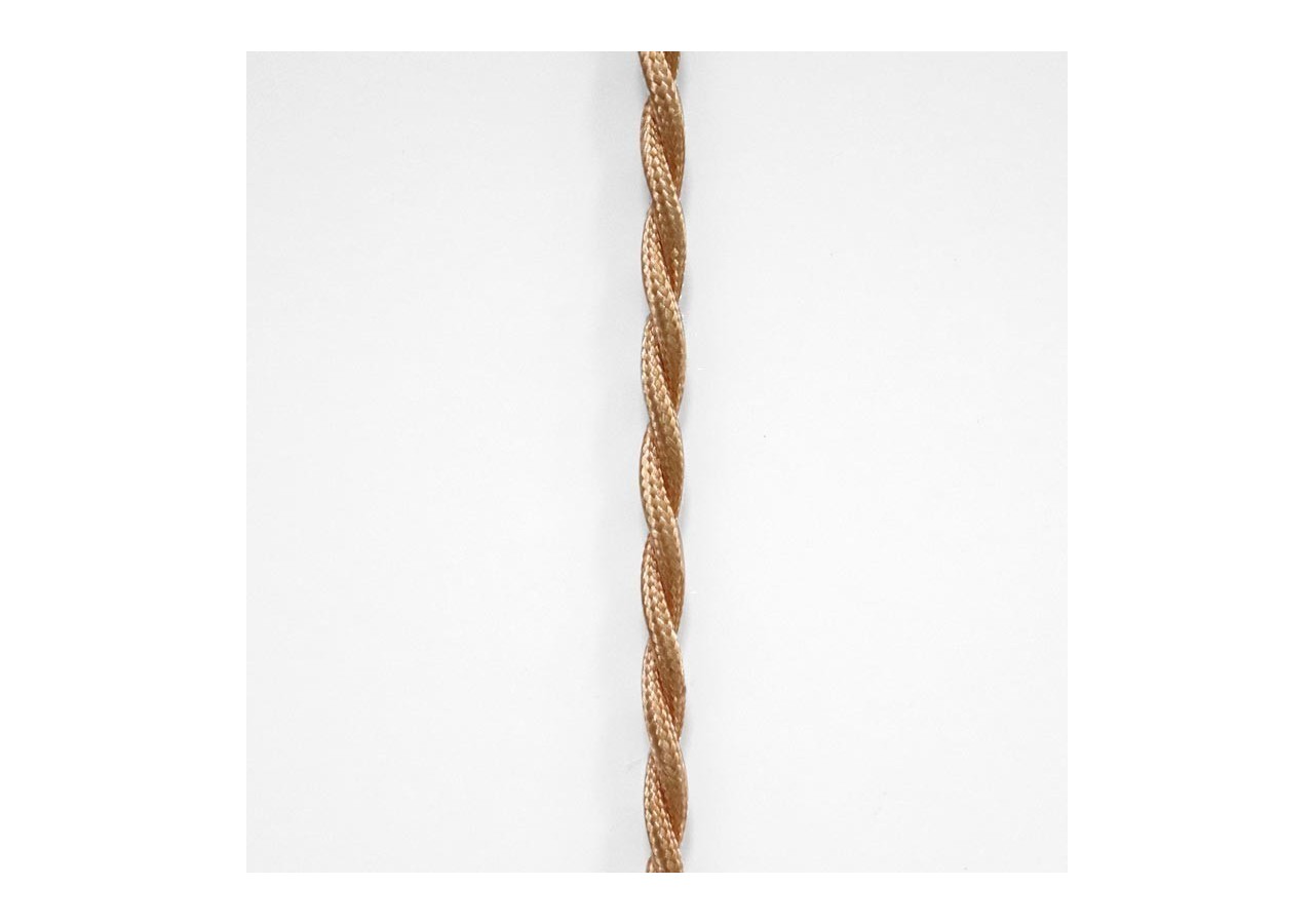 Câble électrique tressé en tissu effet soie Golden - LV001-DO - Barcelona LED