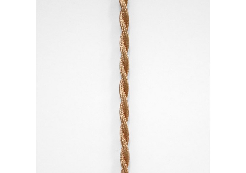 Câble électrique tressé en tissu effet soie Golden - LV001-DO - Barcelona LED