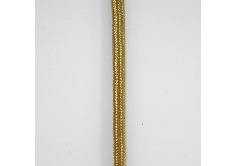 Câble électrique rond en tissu effet soie Laiton - LV001-LT - Barcelona LED