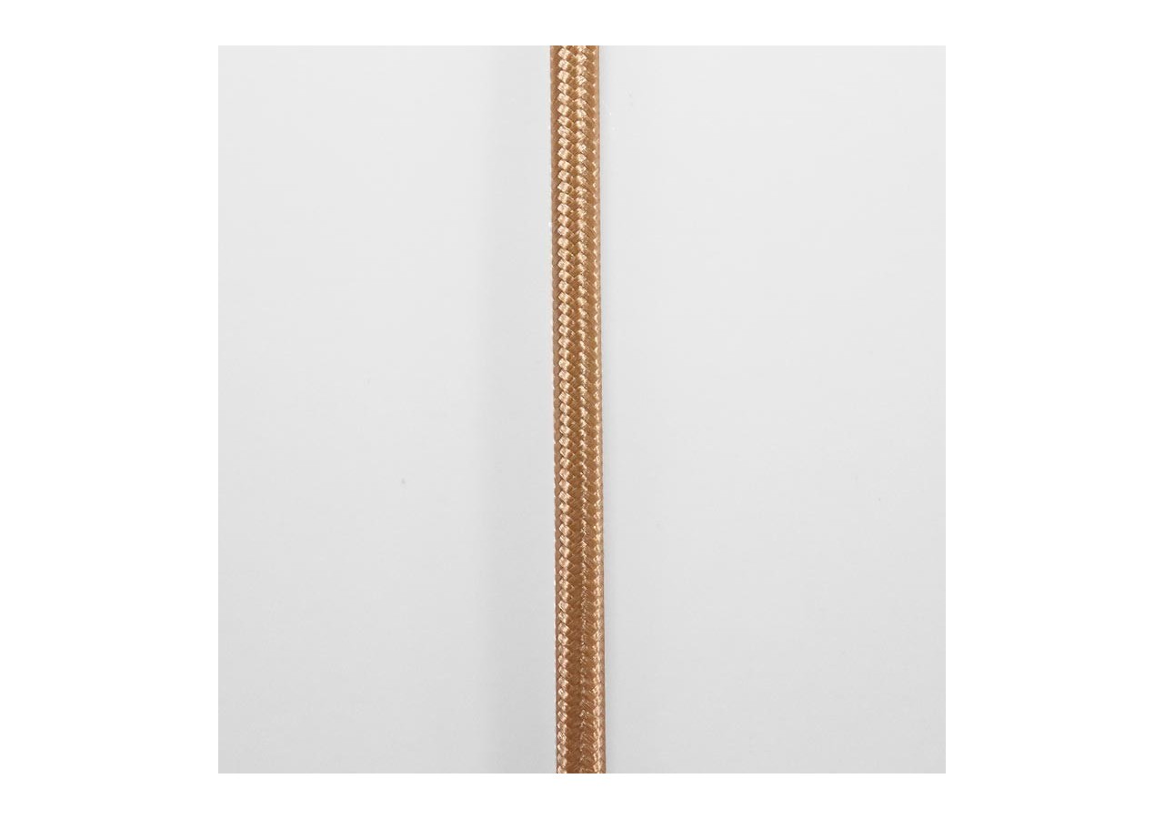 Câble électrique rond en tissu effet soie de couleur Golden rose - LV001-GR - Barcelona LED