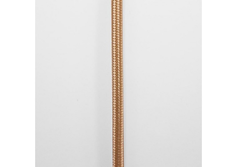 Câble électrique rond en tissu effet soie de couleur Golden rose - LV001-GR - Barcelona LED