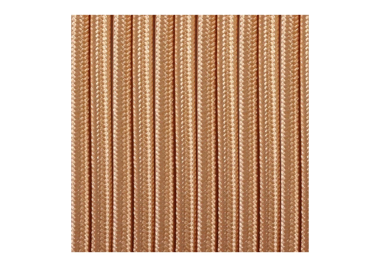 Câble électrique rond en tissu effet soie de couleur Golden rose - LV001-GR - Barcelona LED