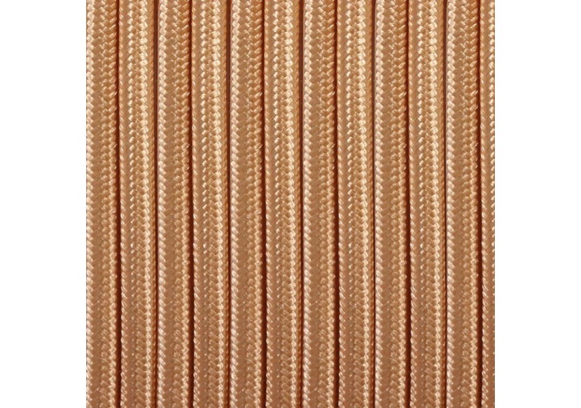 Câble électrique rond en tissu effet soie de couleur Golden rose - LV001-GR - Barcelona LED