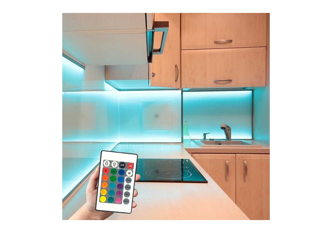 Contrôleur de bande LED RGB 2 Amp par canal, télécommande IR 24 touches - B1603 - Barcelona LED