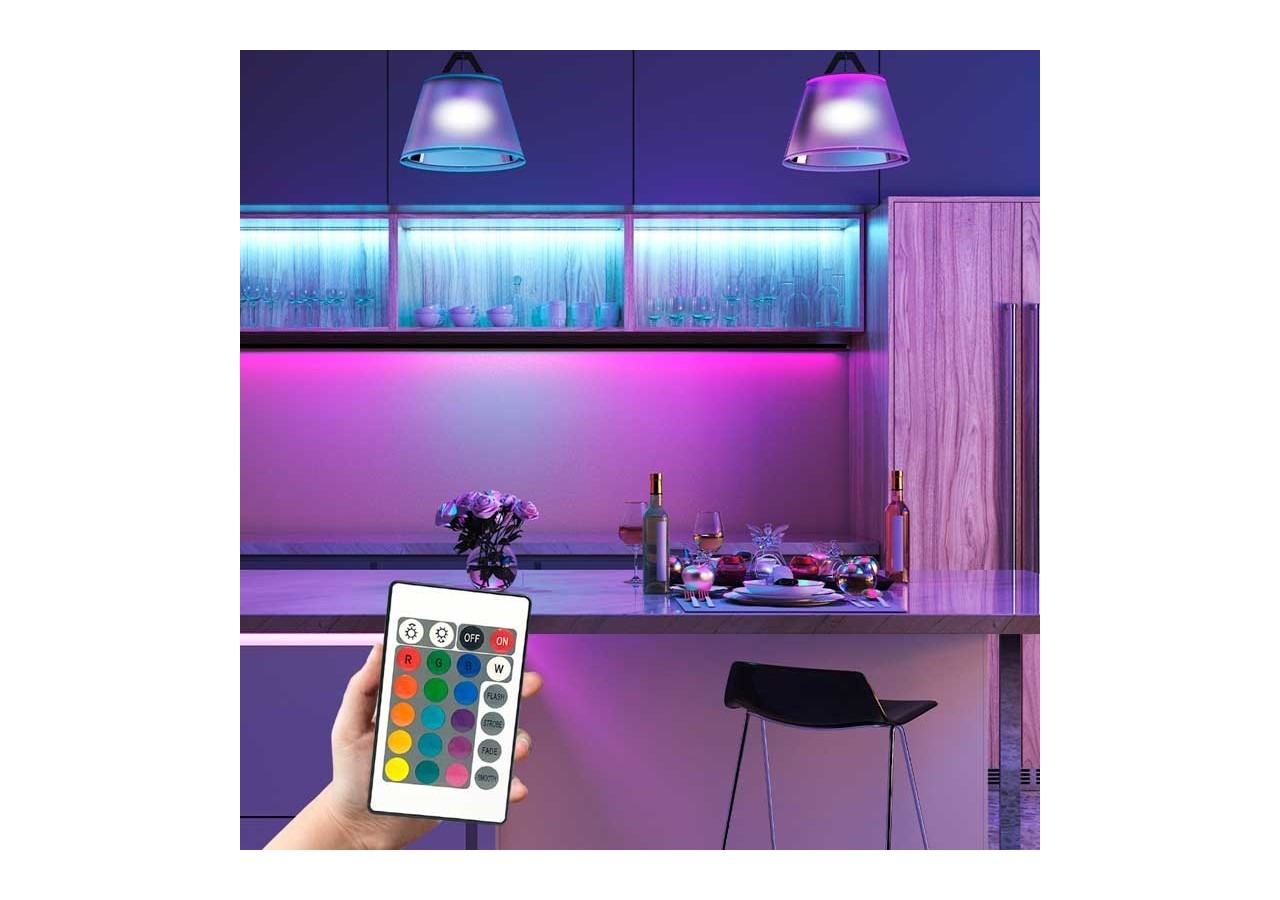 Contrôleur de bande LED RGB 2 Amp par canal, télécommande IR 24 touches - B1603 - Barcelona LED