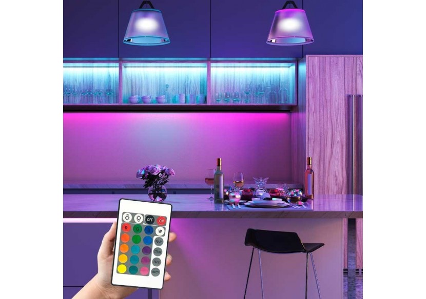 Contrôleur de bande LED RGB 2 Amp par canal, télécommande IR 24 touches - B1603 - Barcelona LED