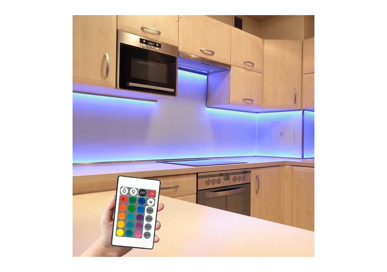 Contrôleur de bande LED RGB 2 Amp par canal, télécommande IR 24 touches - B1603 - Barcelona LED