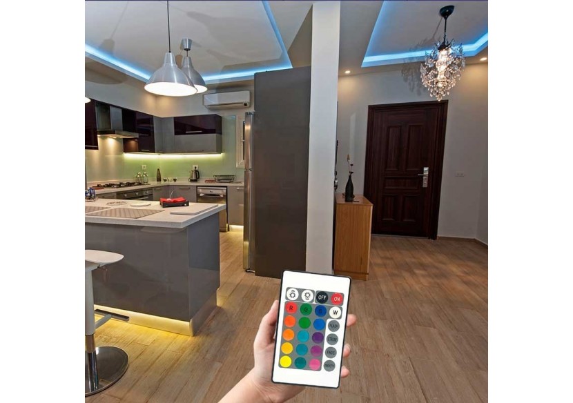 Contrôleur de bande LED RGB 2 Amp par canal, télécommande IR 24 touches - B1603 - Barcelona LED