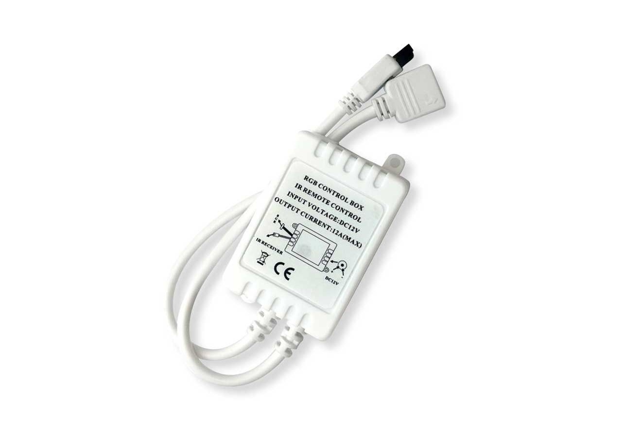 Contrôleur de bande LED RGB 2 Amp par canal, télécommande IR 24 touches - B1603 - Barcelona LED