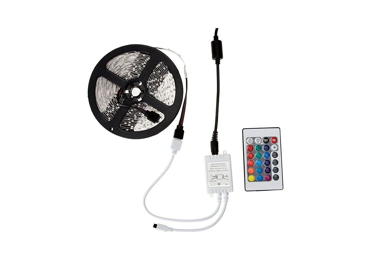 Contrôleur de bande LED RGB 2 Amp par canal, télécommande IR 24 touches - B1603 - Barcelona LED