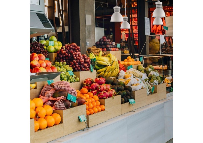 Cloche LED 36W spéciale fruits, légumes et épiceries - B8710-B-FYV - Barcelona LED Cloche LED 36W spéciale fruits, légumes et épiceries - B8710-B-FYV - Barcelona LED