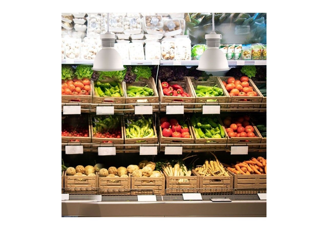 Cloche LED 36W spéciale pour les magasins de fruits et légumes - B8710-B-VER - Barcelona LED