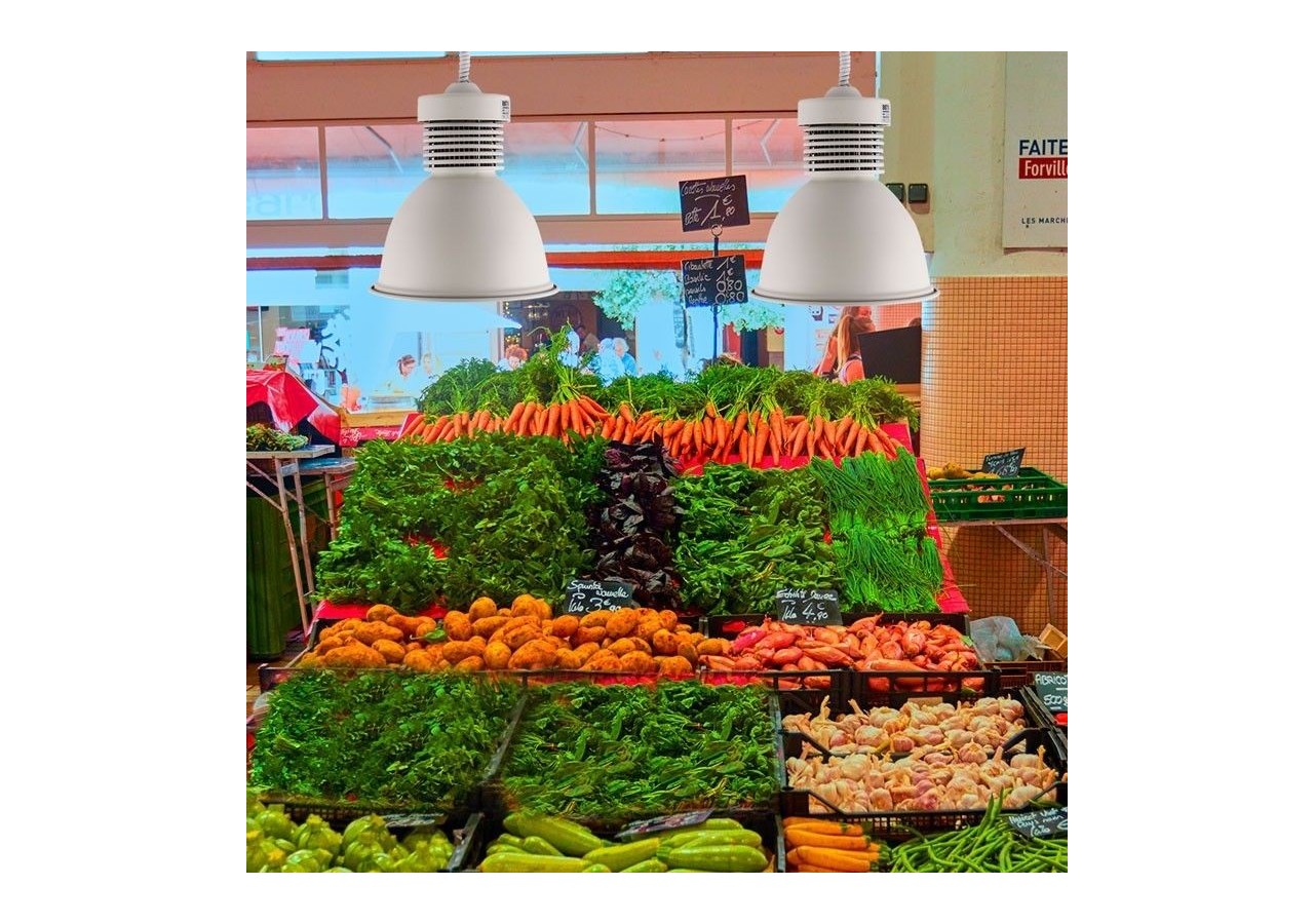 Cloche LED 36W spéciale pour les magasins de fruits et légumes - B8710-B-VER - Barcelona LED