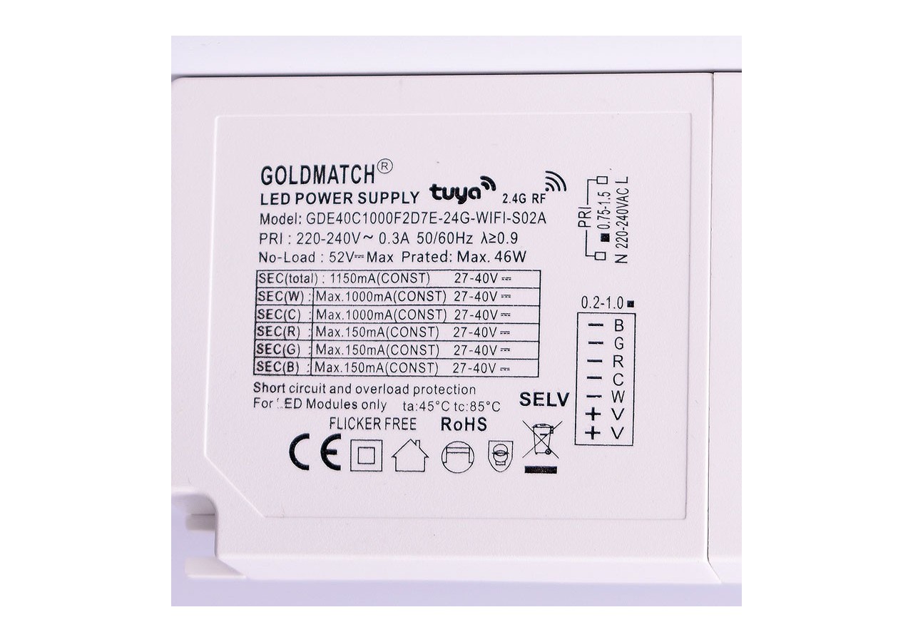 Panneau LED encastrable 60x60 WIFI SMART RGB / RGBW + CCT - 40W - Avec KIT de montage - B4295-RGBW - Barcelona LED