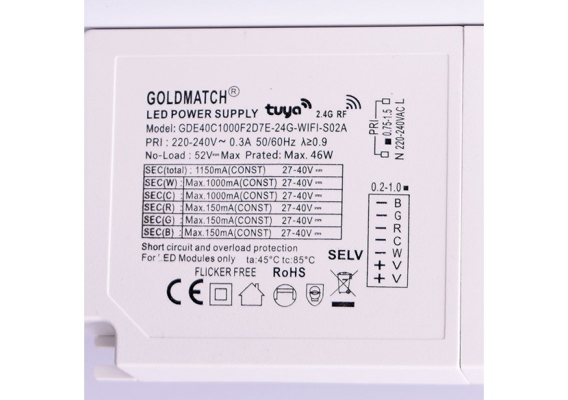 Panneau LED encastrable 60x60 WIFI SMART RGB / RGBW + CCT - 40W - Avec KIT de montage - B4295-RGBW - Barcelona LED