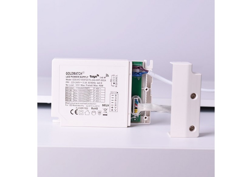 Panneau LED encastrable 60x60 WIFI SMART RGB / RGBW + CCT - 40W - Avec KIT de montage - B4295-RGBW - Barcelona LED