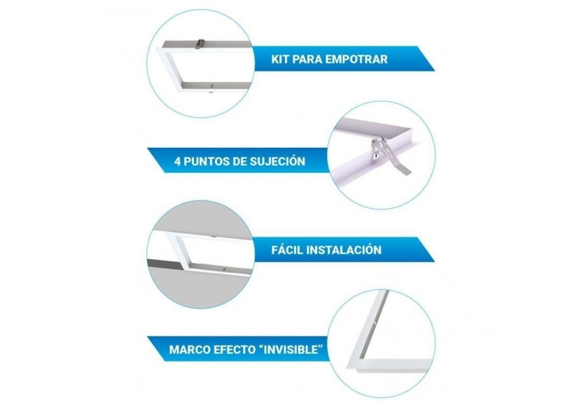 Panneau LED encastrable 60x60 WIFI SMART RGB / RGBW + CCT - 40W - Avec KIT de montage - B4295-RGBW - Barcelona LED