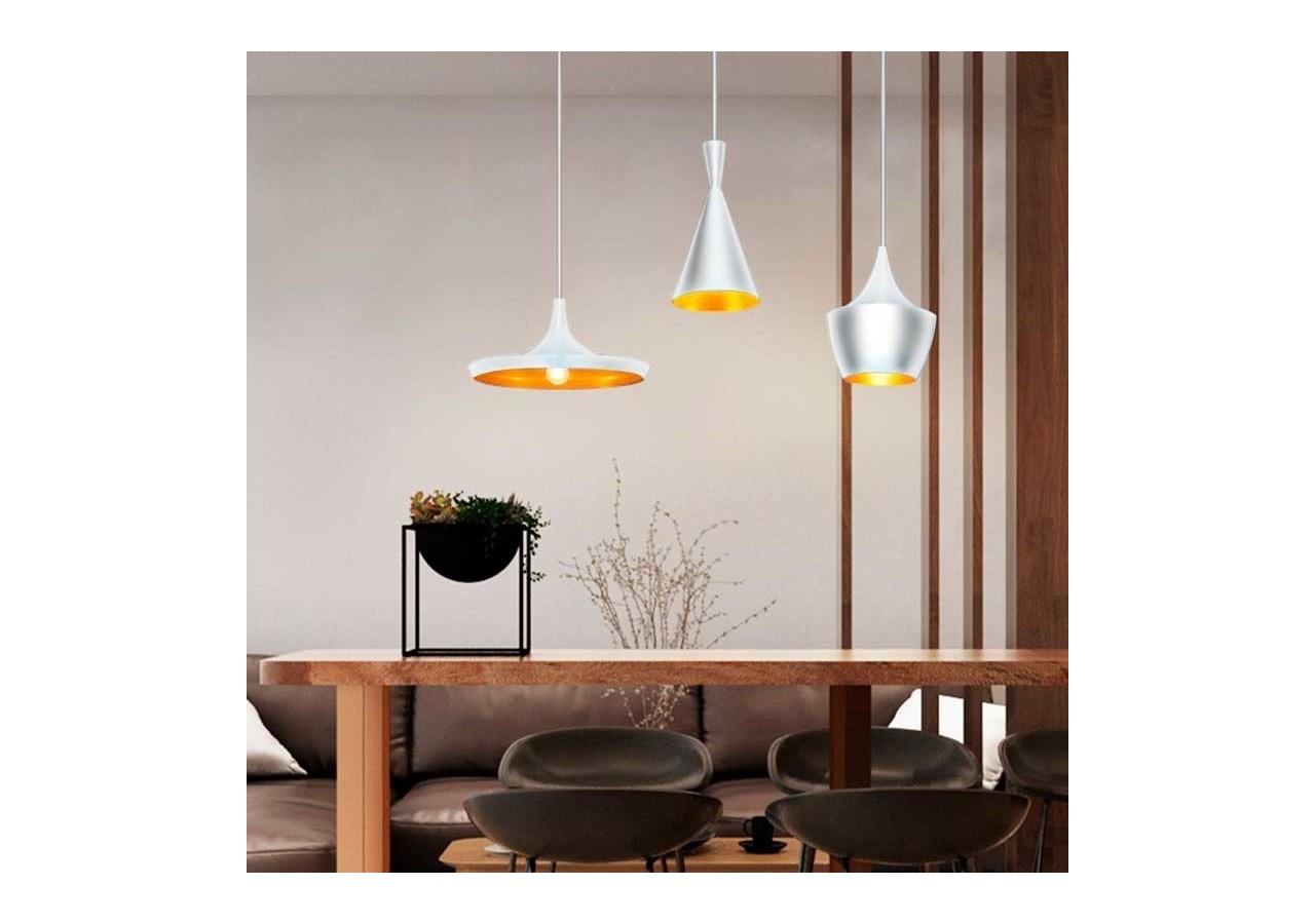 Lot de suspensions scandinaves "Solvang - Helga - Kolding" - LN-3000K-B - Barcelona LED