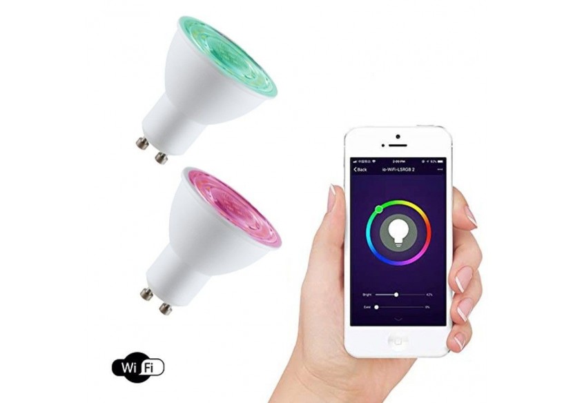 Ampoule LED Smart WIFI GU10 - RGBW + CCT - 5W - BW1-PAR16GU10-RGBCCT - Barcelona LED