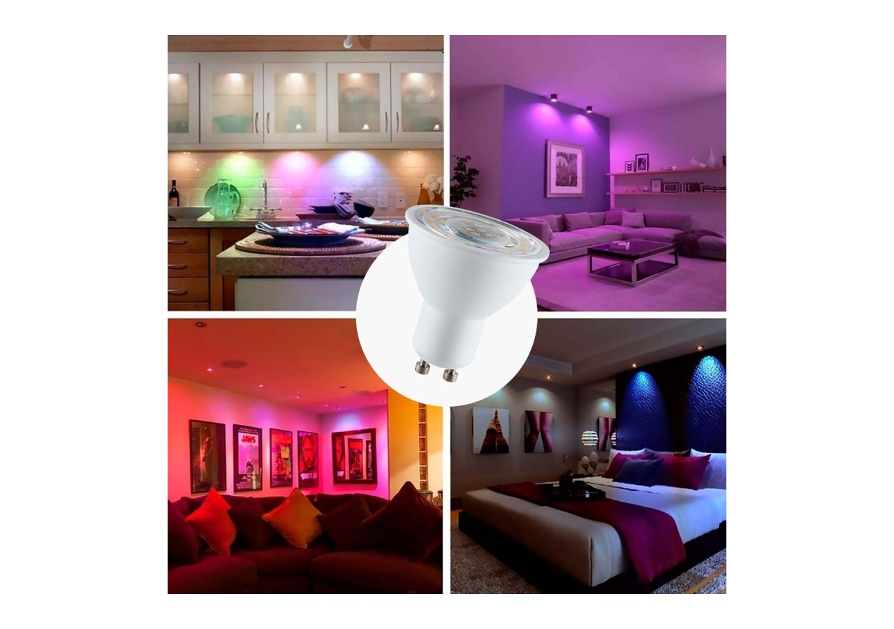 Ampoule LED Smart WIFI GU10 - RGBW + CCT - 5W - BW1-PAR16GU10-RGBCCT - Barcelona LED