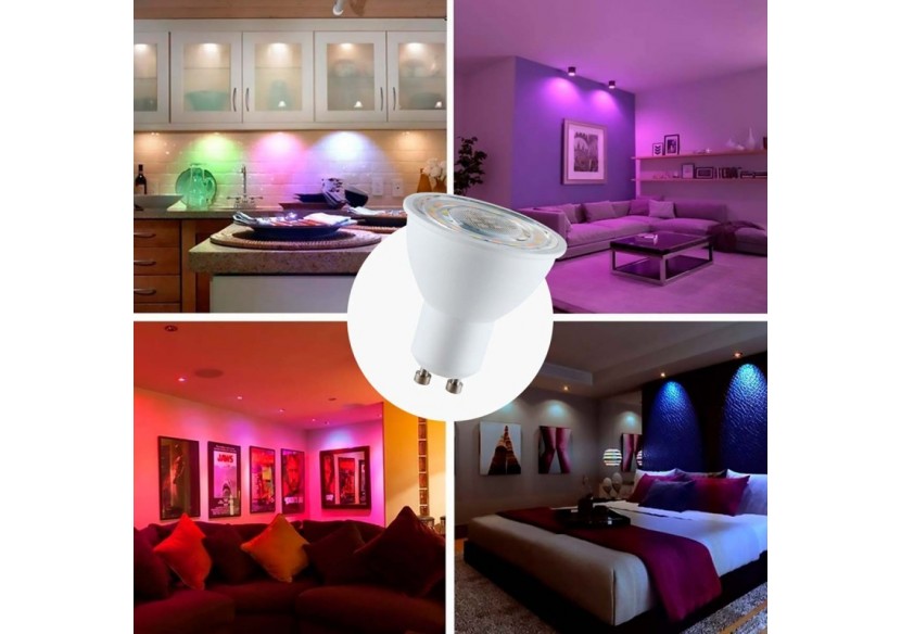 Ampoule LED Smart WIFI GU10 - RGBW + CCT - 5W - BW1-PAR16GU10-RGBCCT - Barcelona LED