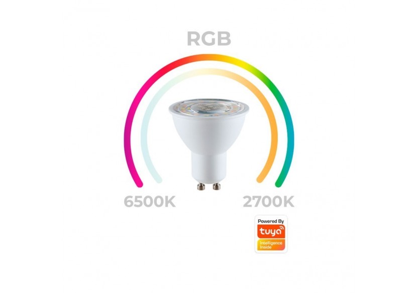 Ampoule LED Smart WIFI GU10 - RGBW + CCT - 5W - BW1-PAR16GU10-RGBCCT - Barcelona LED