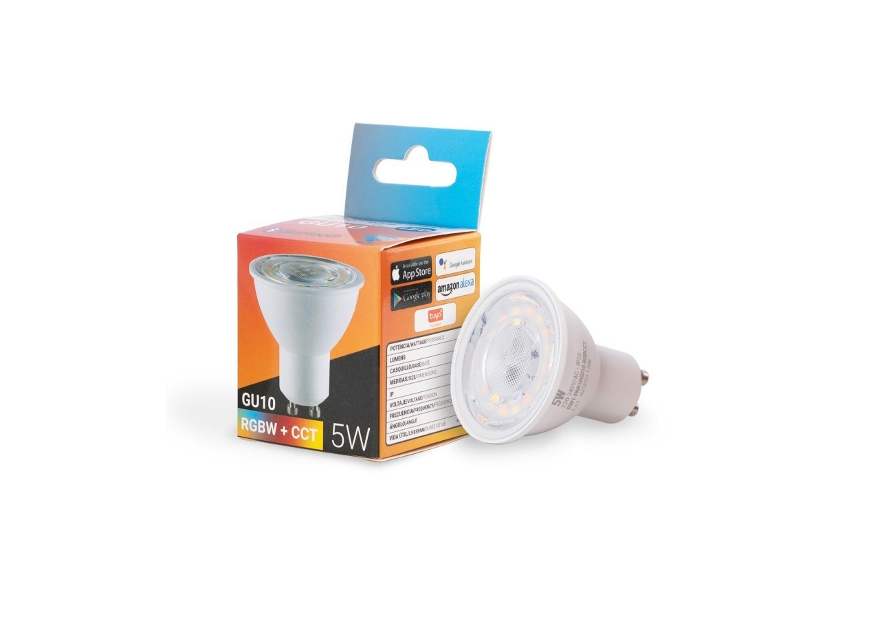 Ampoule LED Smart WIFI GU10 - RGBW + CCT - 5W - BW1-PAR16GU10-RGBCCT - Barcelona LED