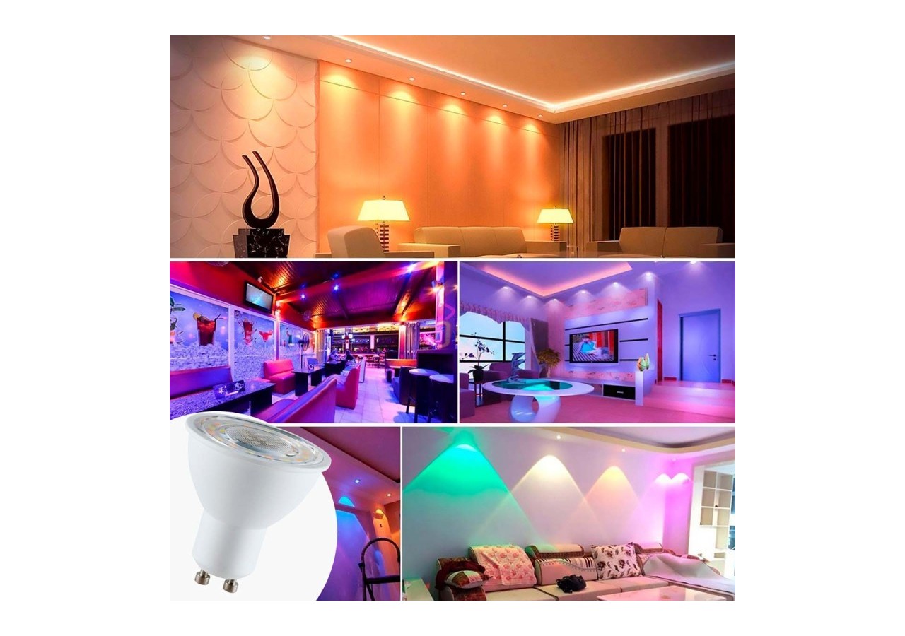 Ampoule LED Smart WIFI GU10 - RGBW + CCT - 5W - BW1-PAR16GU10-RGBCCT - Barcelona LED