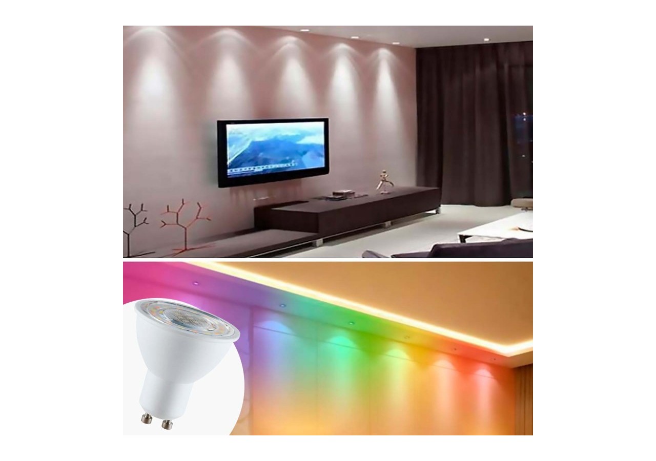 Ampoule LED Smart WIFI GU10 - RGBW + CCT - 5W - BW1-PAR16GU10-RGBCCT - Barcelona LED