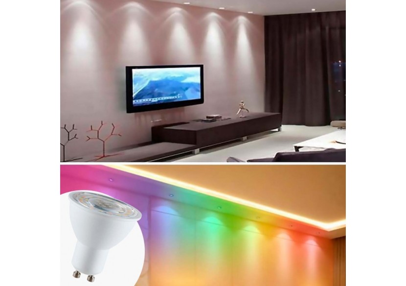 Ampoule LED Smart WIFI GU10 - RGBW + CCT - 5W - BW1-PAR16GU10-RGBCCT - Barcelona LED